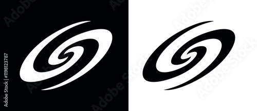 Galaxy icon. Symbol of space, astronomy or universe. Object of observation of astronomers.