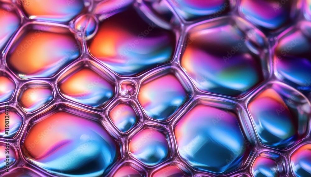 Abstract Soap Bubbles: A Kaleidoscope of Colors