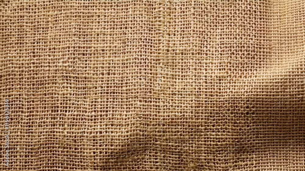 Rustic jute hessian sackcloth canvas texture for patterned backgrounds, Ai Generated