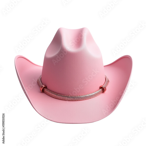 Pink glitter cowgirl hat