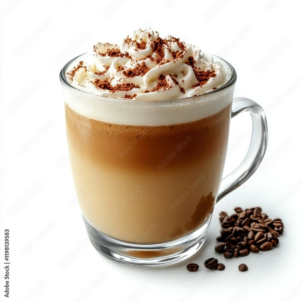 Indulge in this delightful latte: Creamy, layered perfection with a hint of cocoa. The perfect pick-me-up for any occasion! Indulge in this delightful latte: Creamy, layered perfection with a hint of cocoa. The perfect pick-me-up for any occasion!