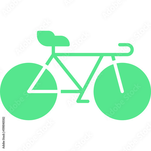 Bicycle icon single vector illustration