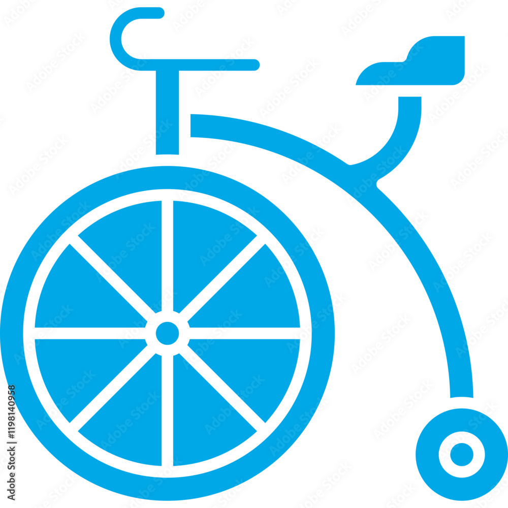 Circus Cycle icon single vector illustration Circus Cycle icon single vector illustration
