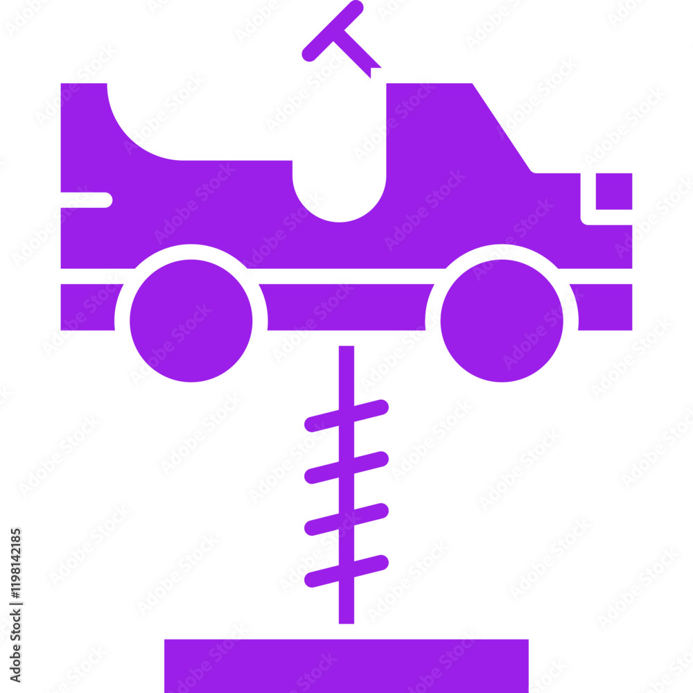Cars Swing icon single vector illustration
