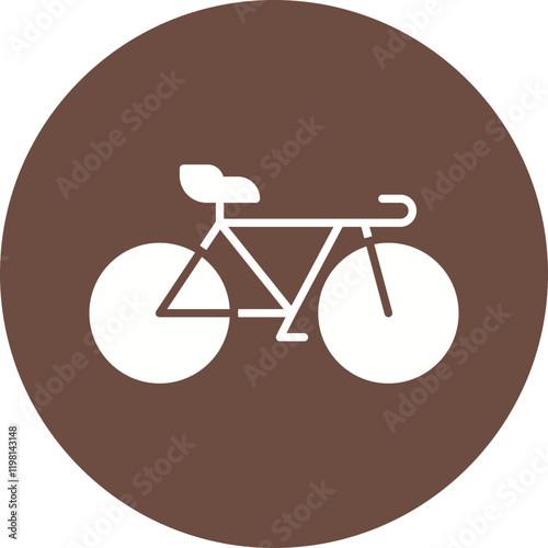 Bicycle icon single vector illustration