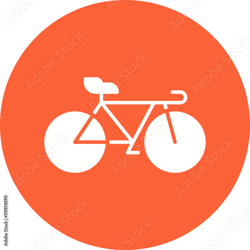 Bicycle icon single vector illustration
