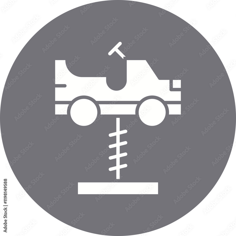 Cars Swing icon single vector illustration Cars Swing icon single vector illustration