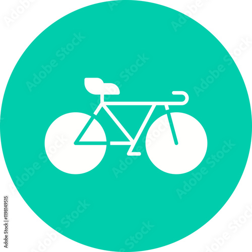 Bicycle icon single vector illustration