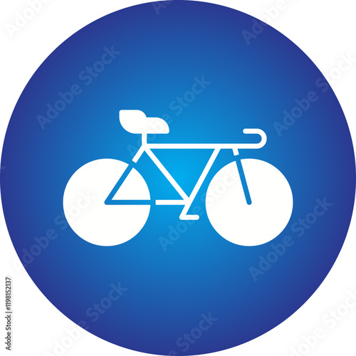 Bicycle icon single vector illustration