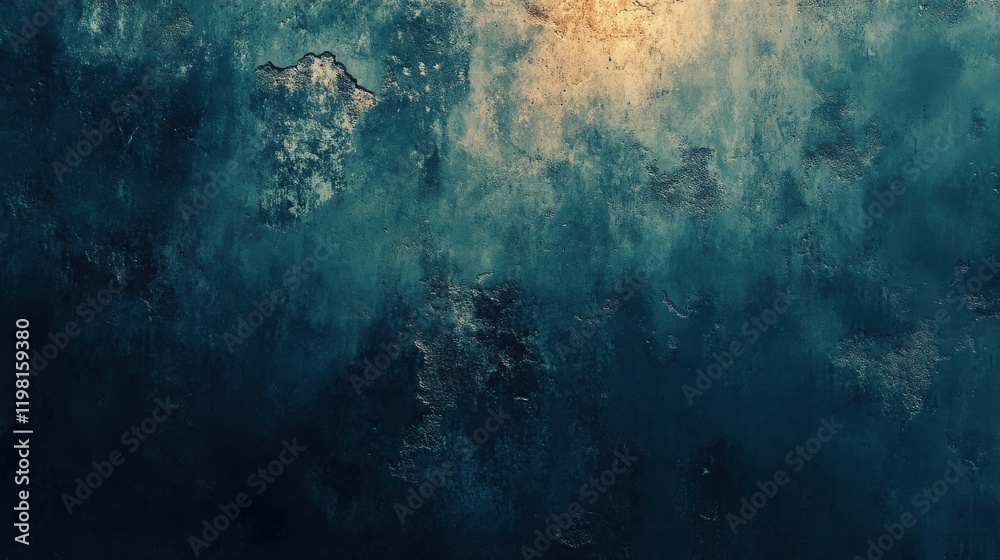 Obraz premium Deep teal textured wall background