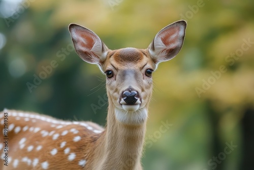 autumnal white tailed deer photo