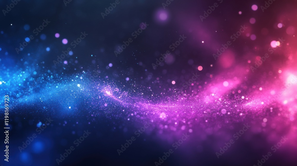 Glowing cosmic dust in vibrant pink and blue. Glowing cosmic dust in vibrant pink and blue.