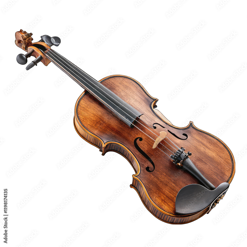 Fototapeta premium violin isolated on white background