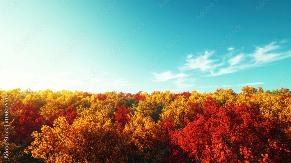 Fototapeta premium Autumn Forest Canopy