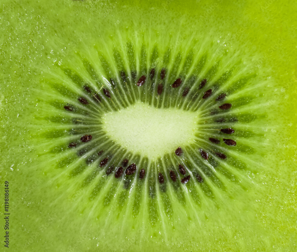 background in the form of a cut of green kiwi close up background in the form of a cut of green kiwi close up