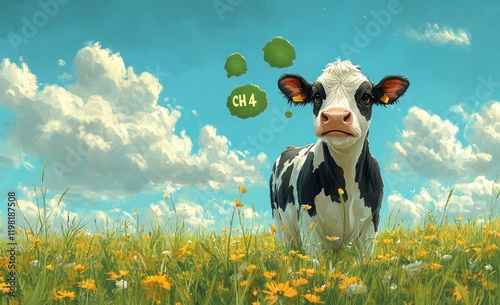 Methane Emissions from Livestock and Cow Impact on Global Warming due to Belching, Burping, and Manure