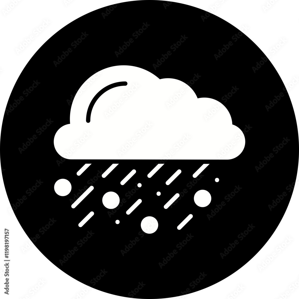 Hail icon single vector illustration Hail icon single vector illustration