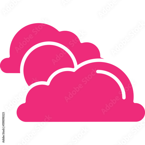 Partly Cloudy icon single vector illustration