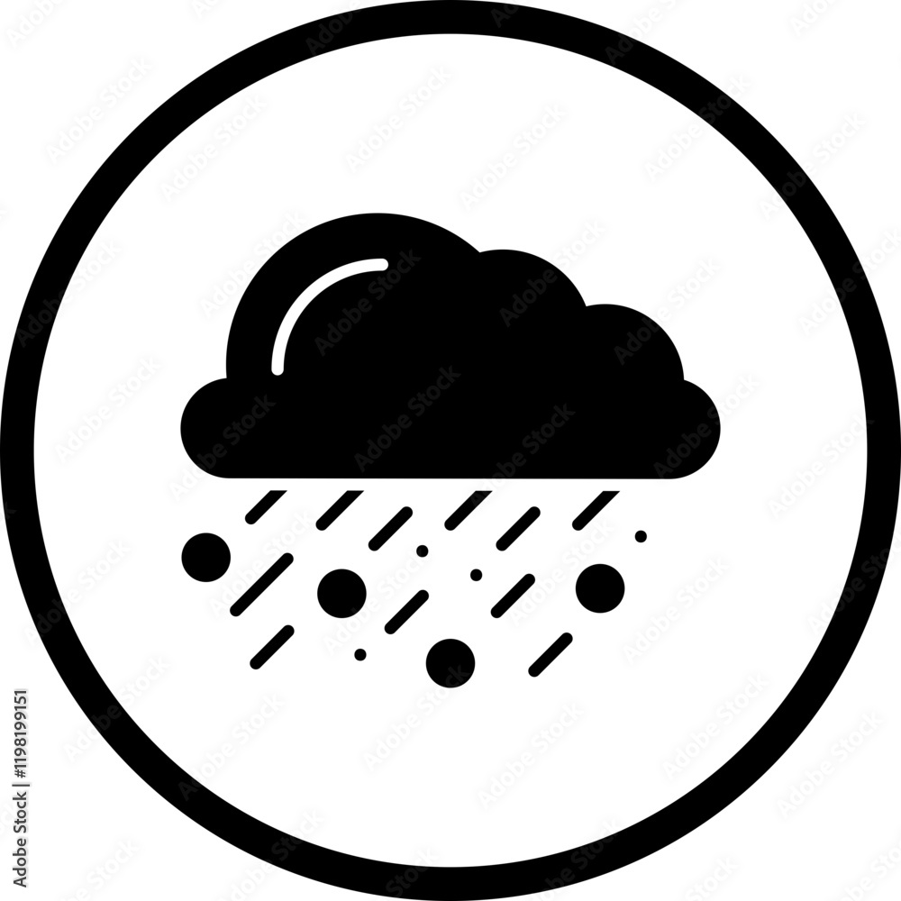 Hail icon single vector illustration Hail icon single vector illustration