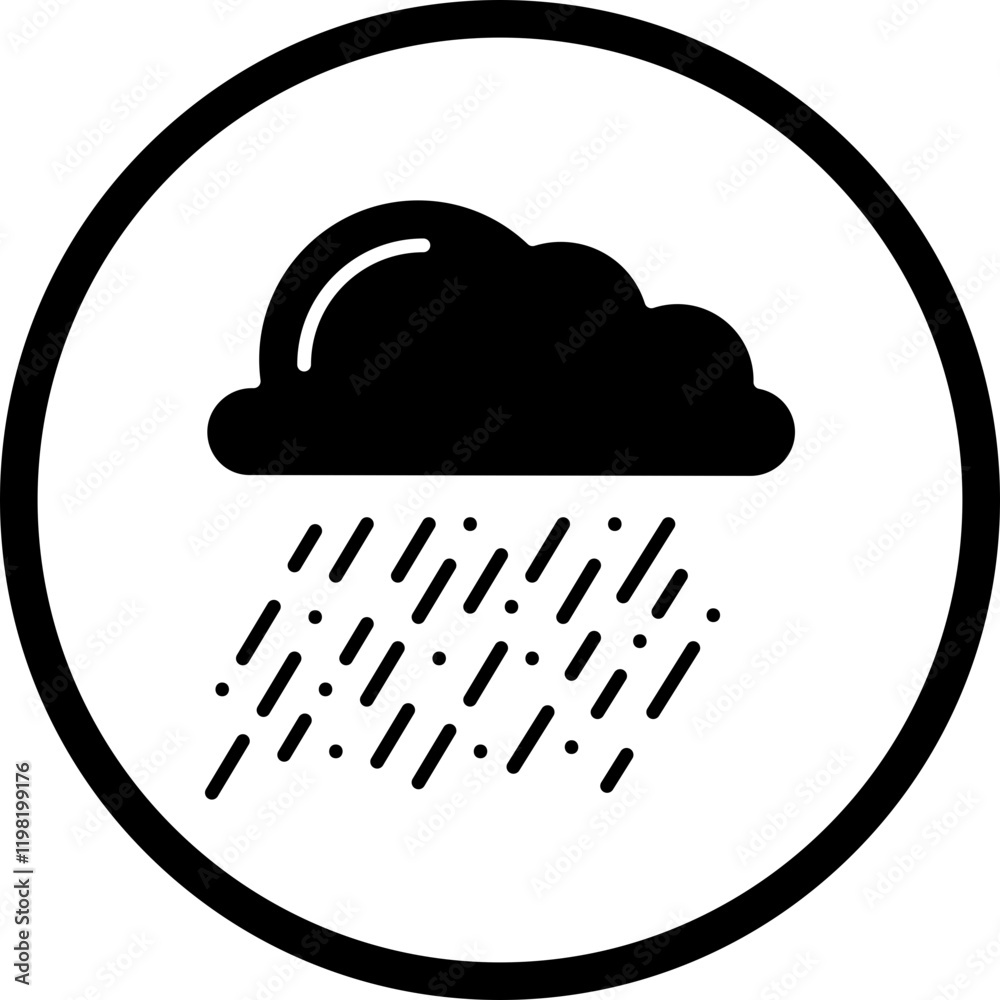 Heavy Rain icon single vector illustration Heavy Rain icon single vector illustration