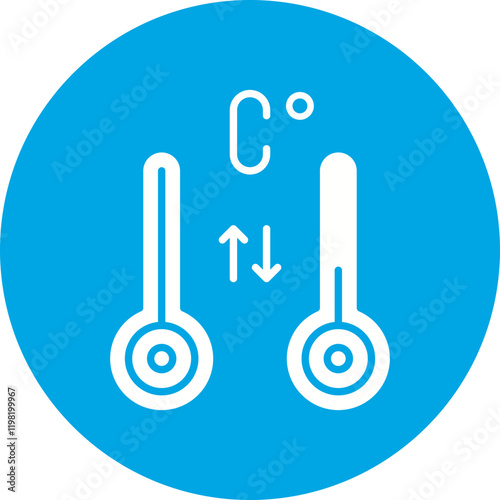 Degrees icon single vector illustration