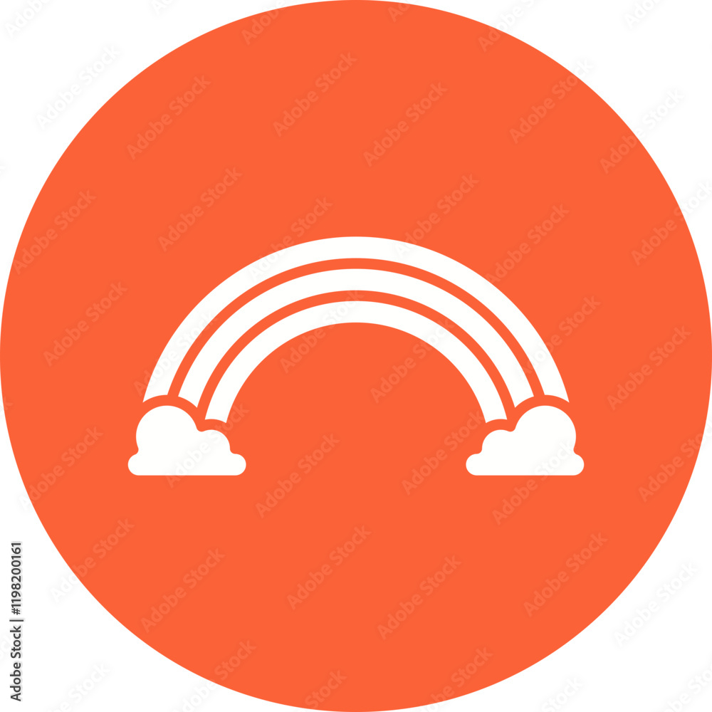 Rainbow icon single vector illustration Rainbow icon single vector illustration