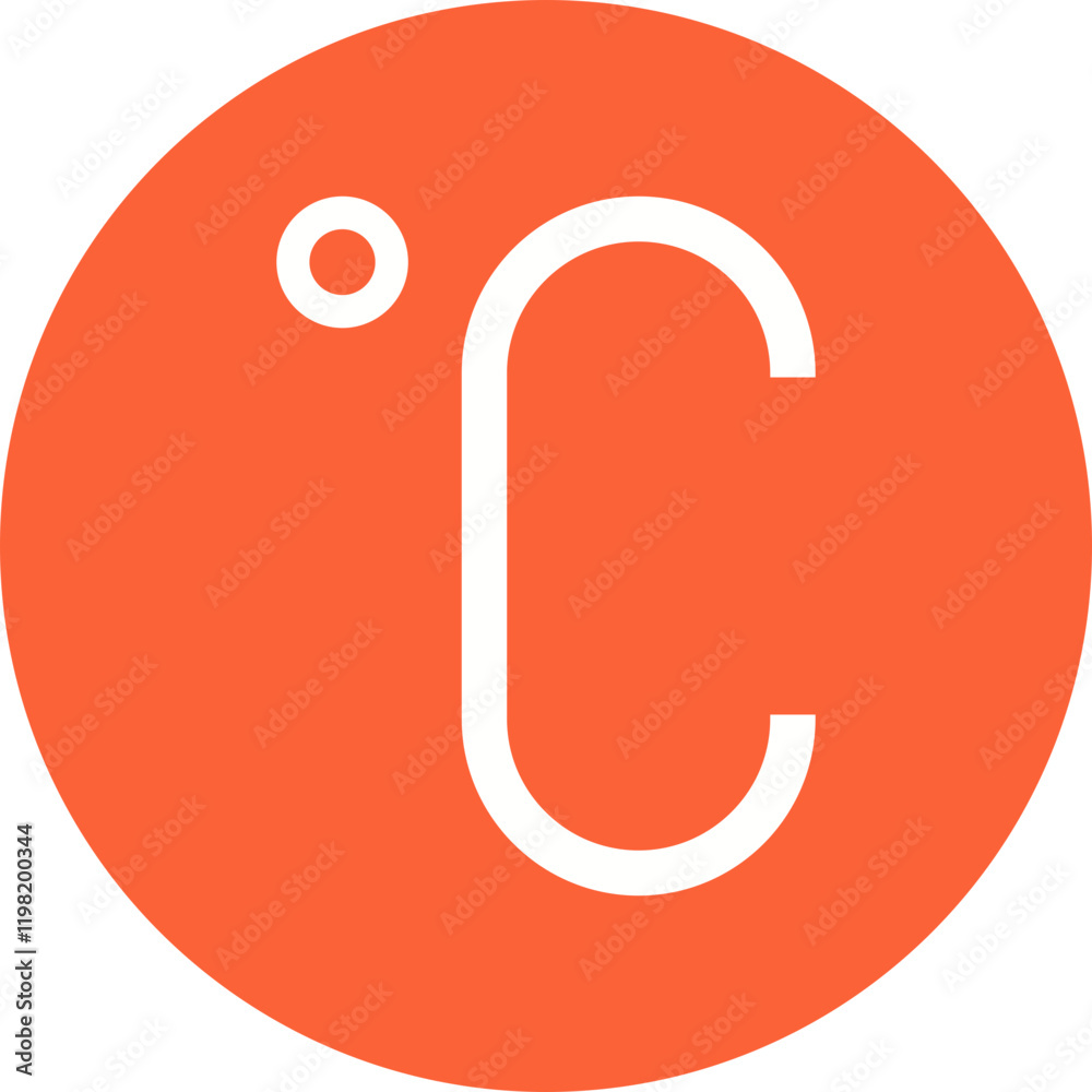 Celsius icon single vector illustration Celsius icon single vector illustration
