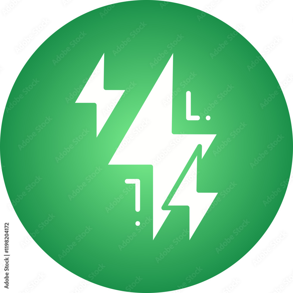 Lightning icon single vector illustration Lightning icon single vector illustration