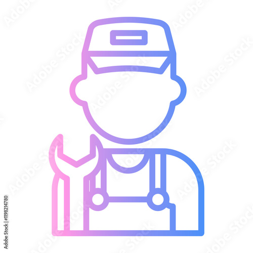 mechanic Line Gradient Icon