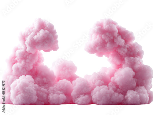 Soft Pink Cotton Candy Cloud Frame with Airy Sweet Setting