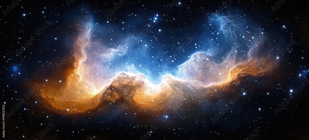 Stunning Cosmic Nebula with Vibrant Colors and Celestial Scene in Space Stunning Cosmic Nebula with Vibrant Colors and Celestial Scene in Space