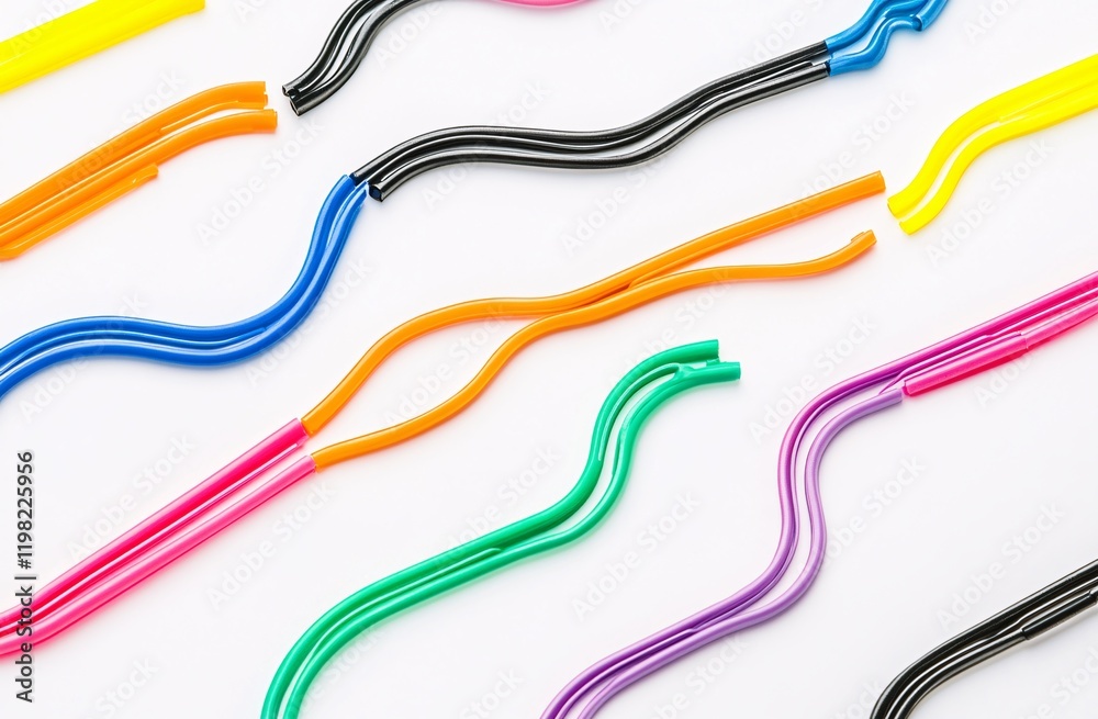 electric cable on white background electric cable on white background