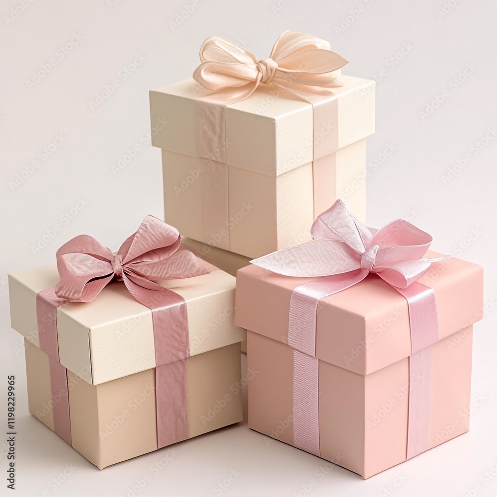 Obraz premium pink gift box