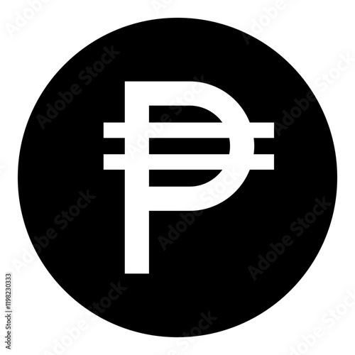 Philippine Peso Currency Symbol Glyph Icon