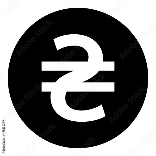 Ukranian Hryvnia Currency Symbol Glyph Icon
