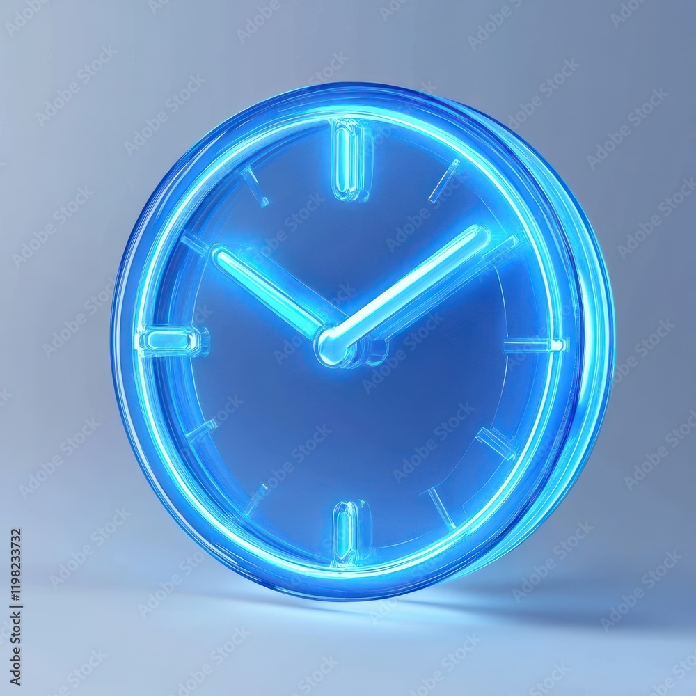 Modern Clock Icon, Time Symbol, Backward Arrow, Chronology Concept, Digital Watch Design Modern Clock Icon, Time Symbol, Backward Arrow, Chronology Concept, Digital Watch Design