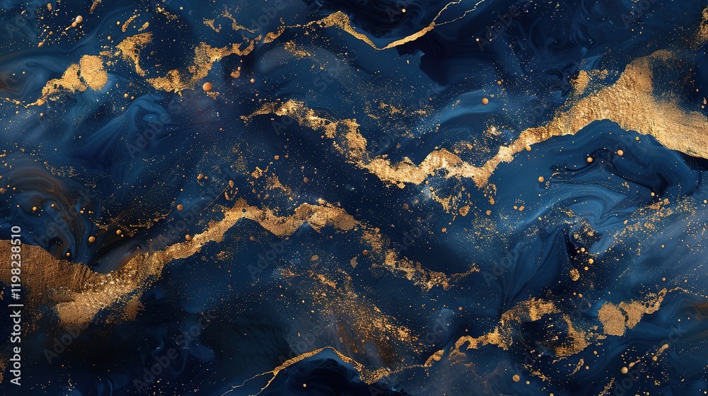 Abstract_fluid_art_in_navy_blue_and_gold_resembling Abstract_fluid_art_in_navy_blue_and_gold_resembling