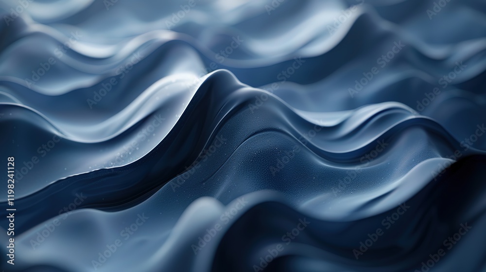 Obraz premium Abstract_blue_background_with_wavy_patterns