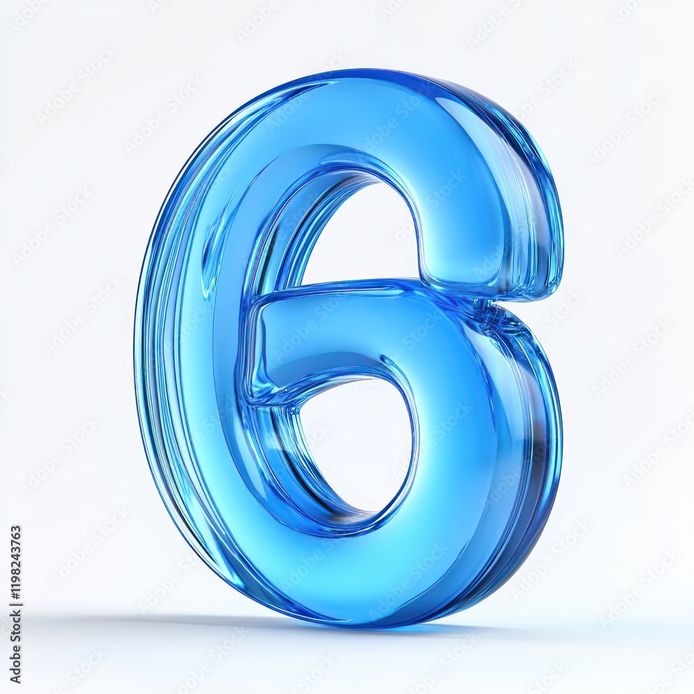 Stylish modern blue glass percent sign isolated on white for business illustration and percentage concept Stylish modern blue glass percent sign isolated on white for business illustration and percentage concept