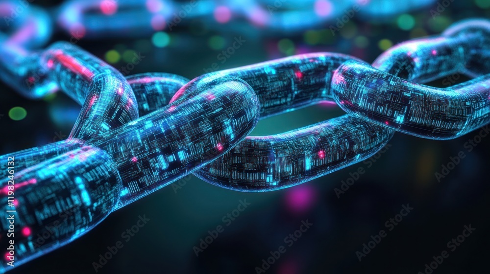 Digital Chain: Blockchain Technology Visualization Digital Chain: Blockchain Technology Visualization