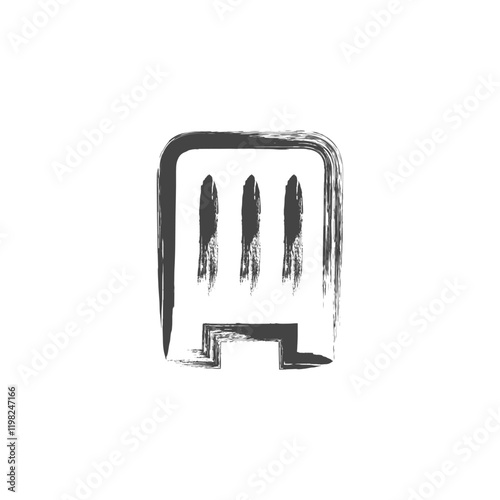筆書きスポーツ関連の単品アイコン　ビート板