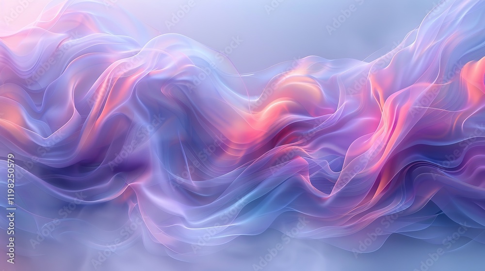 Obraz premium A_light_blue_and_purple_background_with_soft_waves