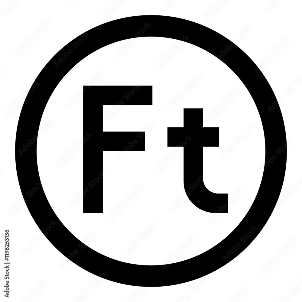 Hungarian Forint Currency Symbol Solid Icon Hungarian Forint Currency Symbol Solid Icon