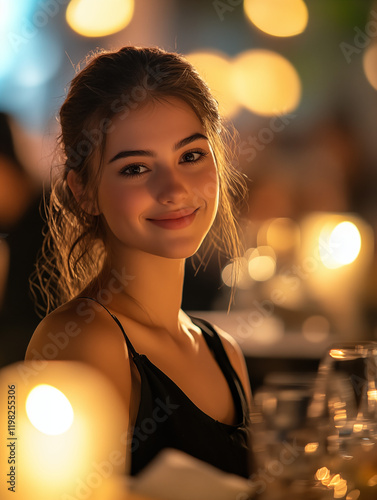 Restaurant Host / Hostess Holding a Tablet