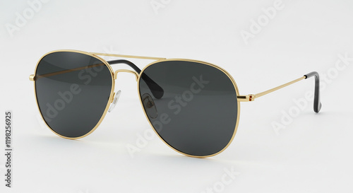 Classic Gold Aviator Sunglasses Retro Style Eyewear Dark Lenses