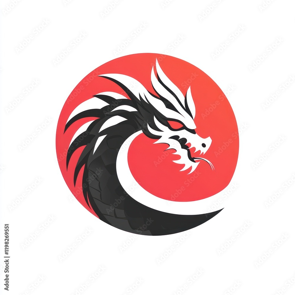 Red Dragon Logo Design Red Dragon Logo Design
