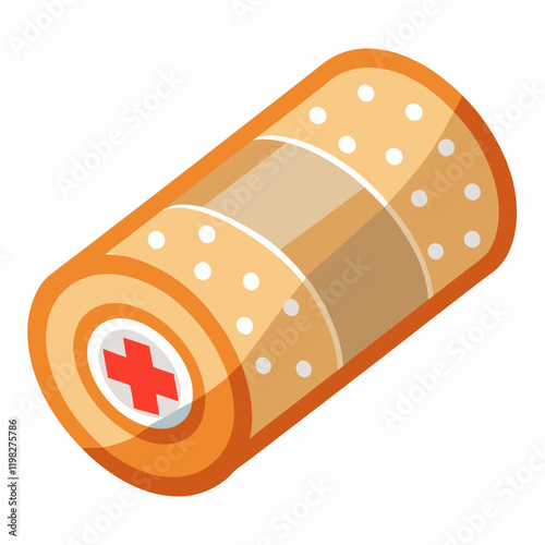 Colorful Graphics of a Medizinische Bandage -Vector Illustration