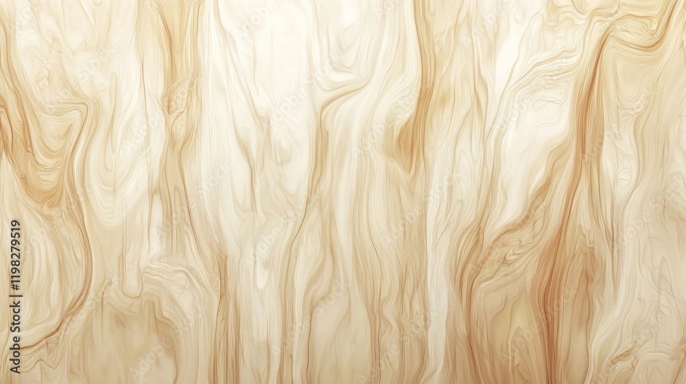 Obraz premium Abstract Beige and Brown Swirls: A Serene Marble Texture