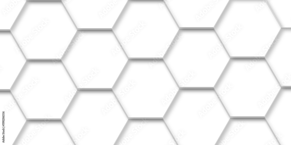 Abstract pattern with hexagonal white and gray line paper background. Abstract technology background. geometric white grid emboss hexagonal background. luxury emboss honeycomb white pattern. Abstract pattern with hexagonal white and gray line paper background. Abstract technology background. geometric white grid emboss hexagonal background. luxury emboss honeycomb white pattern.