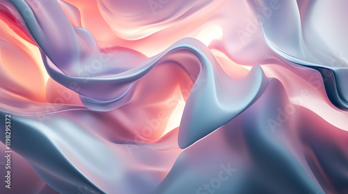 Wallpaper Mural Abstract Pink and Blue Swirling Fabric Design Torontodigital.ca